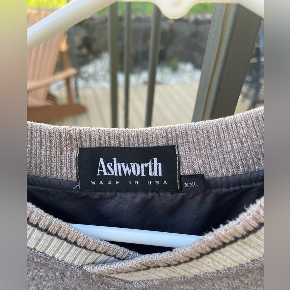 Ashworth Men’s Golf V-Neck Pullover Lined Windbreaker Jacket XXL - Picture 2 of 16